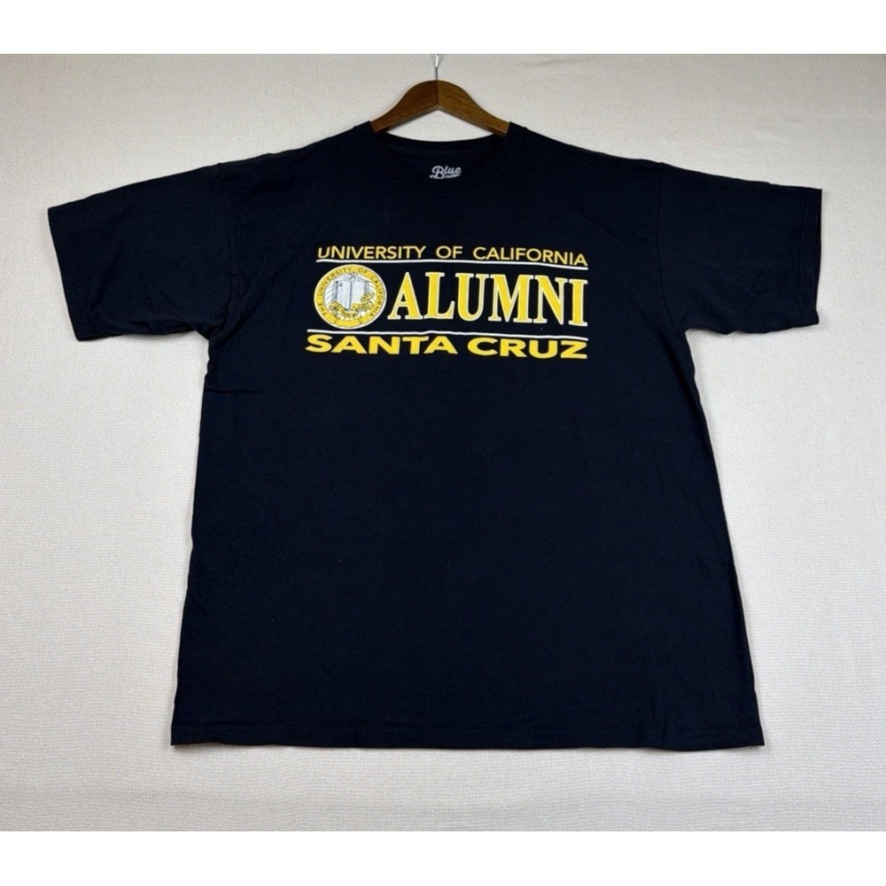 University of California Santa Cruz Alumni Tee Shirt XL Blue 100% Cotton College